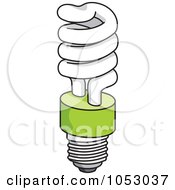 Poster, Art Print Of Fluorescent Spiral Light Bulb - 2