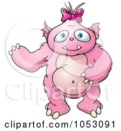 Poster, Art Print Of Pink Female Monster