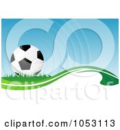 Poster, Art Print Of 3d Soccer Ball Background