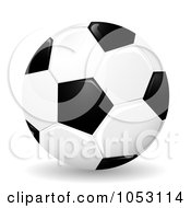 Poster, Art Print Of 3d Glossy Soccer Ball