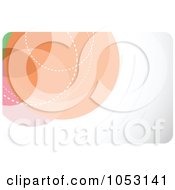 Royalty Free Vector Clip Art Illustration Of An Orange Circle Gift Card Or Background Design by KJ Pargeter