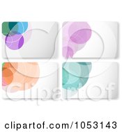 Poster, Art Print Of Digital Collage Of Colorful Circle Gift Cards Or Background Designs