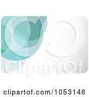 Blue And Green Circle Gift Card Or Background Design