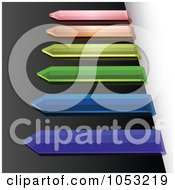 Royalty Free 3d Vector Clip Art Illustration Of 3d Glass Tags by dero