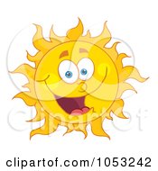 Royalty Free Vector Clip Art Illustration Of A Happy Sun