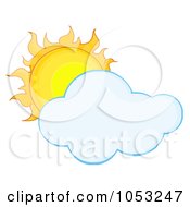 Poster, Art Print Of Full Sun Behind A Cloud