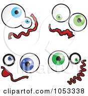 Royalty Free Vector Clip Art Illustration Of A Digital Collage Of Funny Cartoon Faces 3