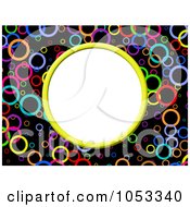 Royalty Free Clip Art Illustration Of A Circle Frame With White Space