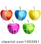 Poster, Art Print Of Digital Collage Of Colorful Apples