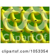 Poster, Art Print Of Background Pattern Of Bananas - 2