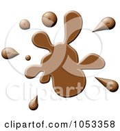 Brown Paint Splatter