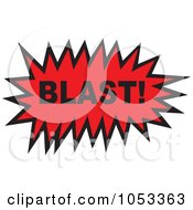 Royalty Free Vector Clip Art Illustration Of A Blast Comic Burst 2