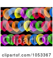 Poster, Art Print Of Background Pattern Of Colorful Party Balloons