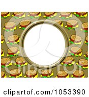 Poster, Art Print Of Cheeseburger Frame With White Space