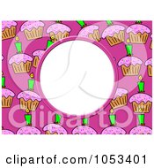 Royalty Free Clip Art Illustration Of A Cupcake Frame With White Space by Prawny