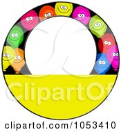 Poster, Art Print Of Round Border Of Party Balloons