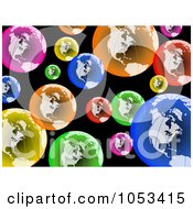 Poster, Art Print Of Background Of Colorful Globes