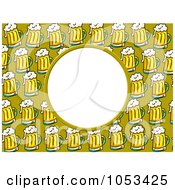 Royalty Free Clip Art Illustration Of A Beer Frame With White Space