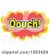 Poster, Art Print Of Ouch Comic Burst - 1