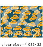 Poster, Art Print Of Background Pattern Of Orange Cars