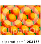 Poster, Art Print Of Background Pattern Of Oranges - 2