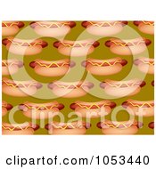 Poster, Art Print Of Background Pattern Of Hot Dogs