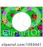 Royalty Free Clip Art Illustration Of A Ladybug Frame With White Space