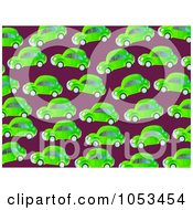 Poster, Art Print Of Background Pattern Of Green Cars