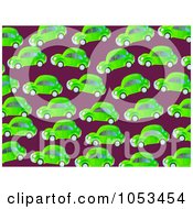 Royalty Free Clip Art Illustration Of A Background Pattern Of Green Cars