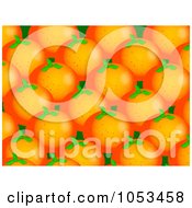 Poster, Art Print Of Background Pattern Of Oranges - 1
