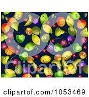 Poster, Art Print Of Background Pattern Of Fruit