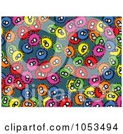 Poster, Art Print Of Background Pattern Of Germs