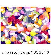 Poster, Art Print Of Background Pattern Of Candy
