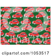 Poster, Art Print Of Background Pattern Of Red Cars