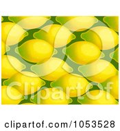 Poster, Art Print Of Background Pattern Of Lemons