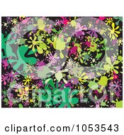 Poster, Art Print Of Background Pattern Of Splatters - 8