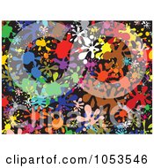 Poster, Art Print Of Background Pattern Of Splatters - 3
