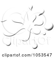 Royalty Free Clip Art Illustration Of A White Paint Splatter