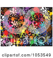 Poster, Art Print Of Background Pattern Of Splatters - 2