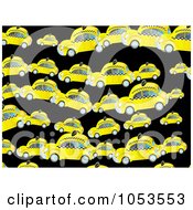 Poster, Art Print Of Background Pattern Of Taxi Cab Cars