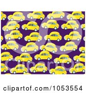 Poster, Art Print Of Background Pattern Of Yellow Cars