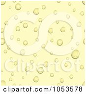 Royalty Free Vector Clip Art Illustration Of A Seamless Background Of Water Droplets On A Greenish Yellow Surface by elaineitalia