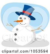 Poster, Art Print Of Jolly Snowman