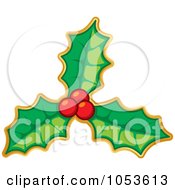 Poster, Art Print Of Christmas Holly Sticker