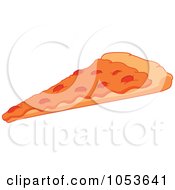 Royalty Free Vector Clip Art Illustration Of A Cheese Pizza Slice