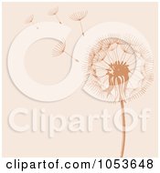 Royalty Free Vector Clip Art Illustration Of A Background Of Dandelion Seeds In The Wind