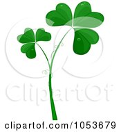 Poster, Art Print Of Clovers With Tendrils