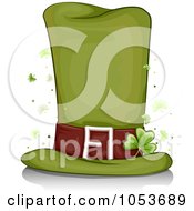 Poster, Art Print Of Tall Leprechaun Hat With Clovers