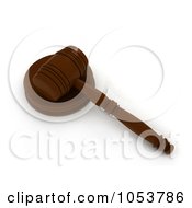 Royalty Free 3d Clip Art Illustration Of A 3d Judge Gavel