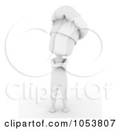 Royalty Free 3d Clip Art Illustration Of A 3d Ivory White Chef